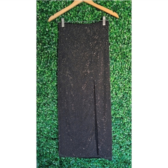 J.Crew Collection Side-Slit Rhinestone Skirt - Picture 9 of 11